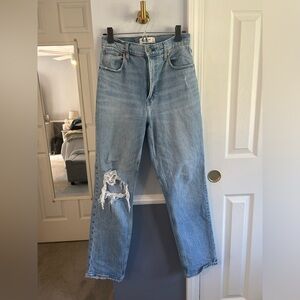 The 90’s straight ultra high rise Abercrombie and fitch jeans